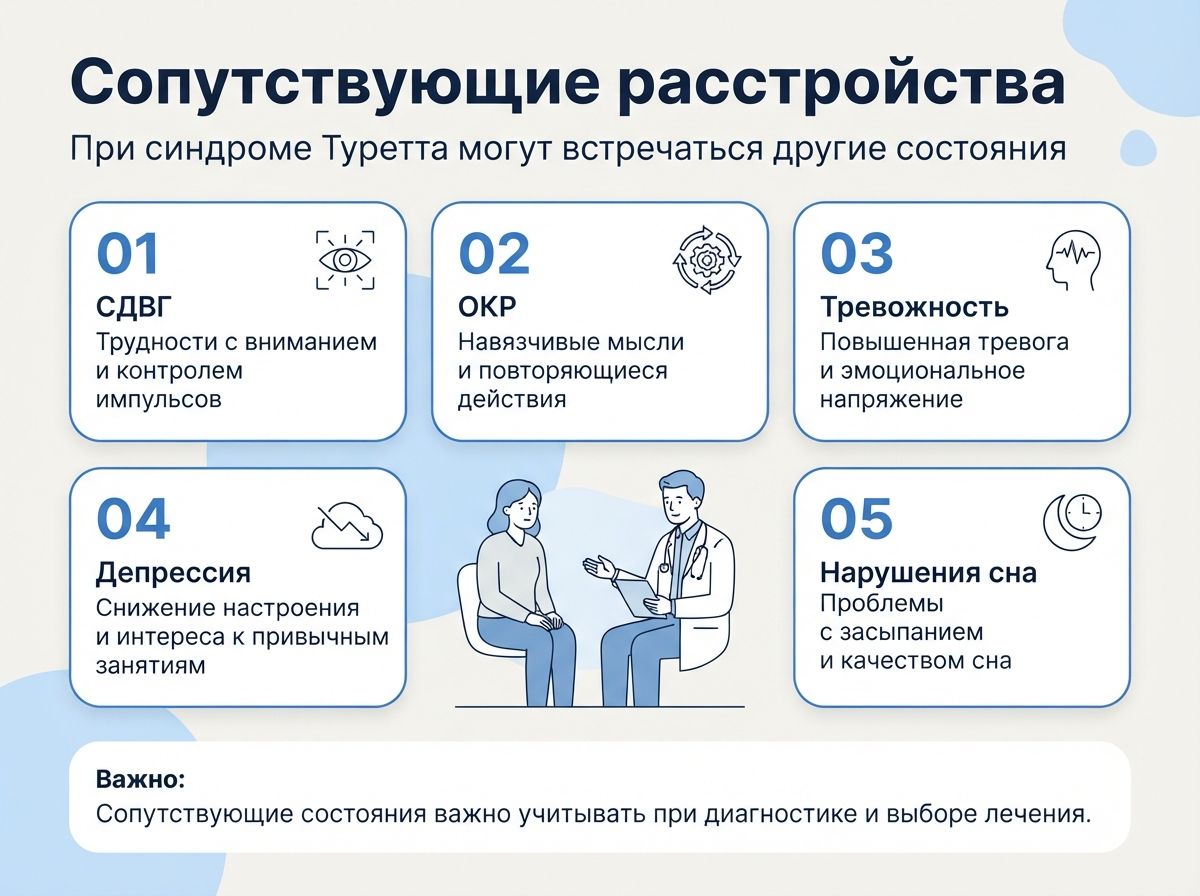 Лечение синдрома Туретта в Небуге инфографика
